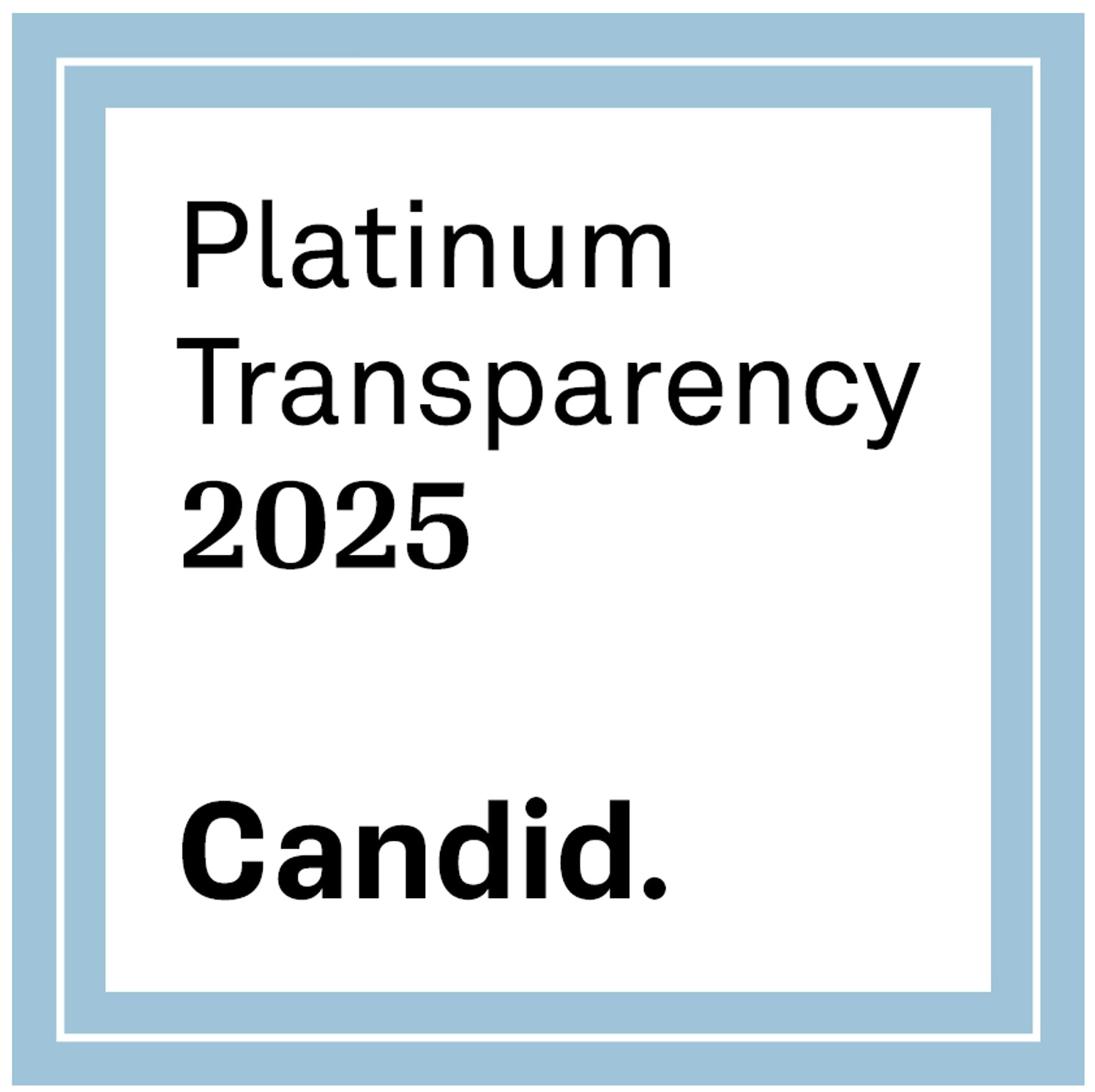 Candid Platinum Transparency Seal 2025