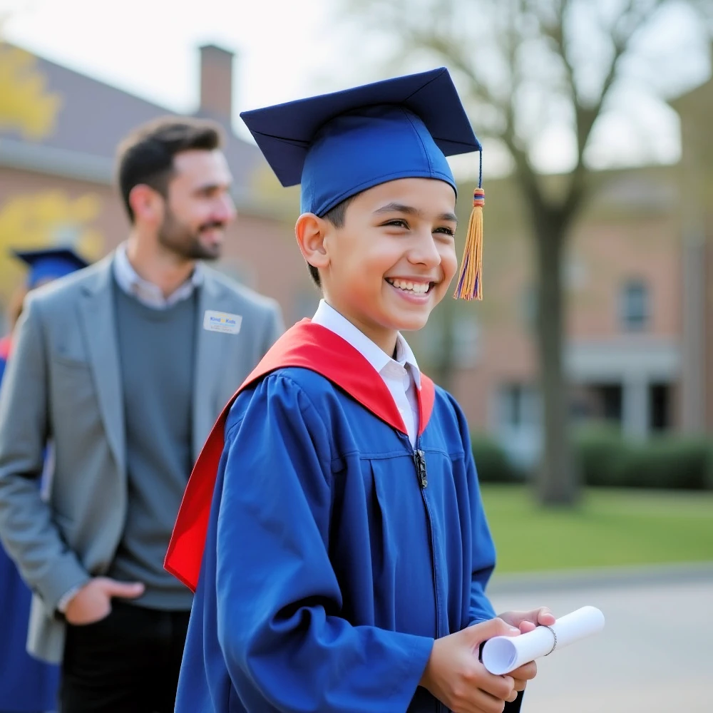 UGrad boy graduates from Middle School
